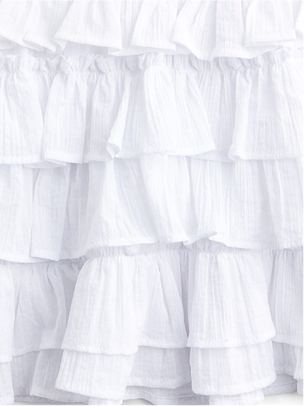 H&M Divided White Tiered Ruffle Mini Skirt – Size M - Picture 6 of 15